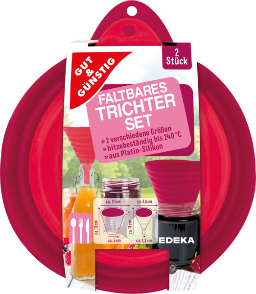 GUT&GÜNSTIG Faltbares Trichter-Set