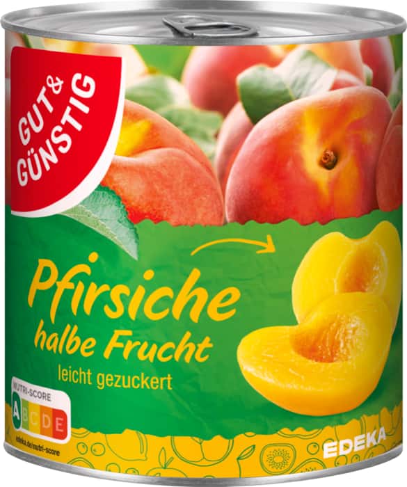 Gut&Günstig Pfirsiche halbe Frucht