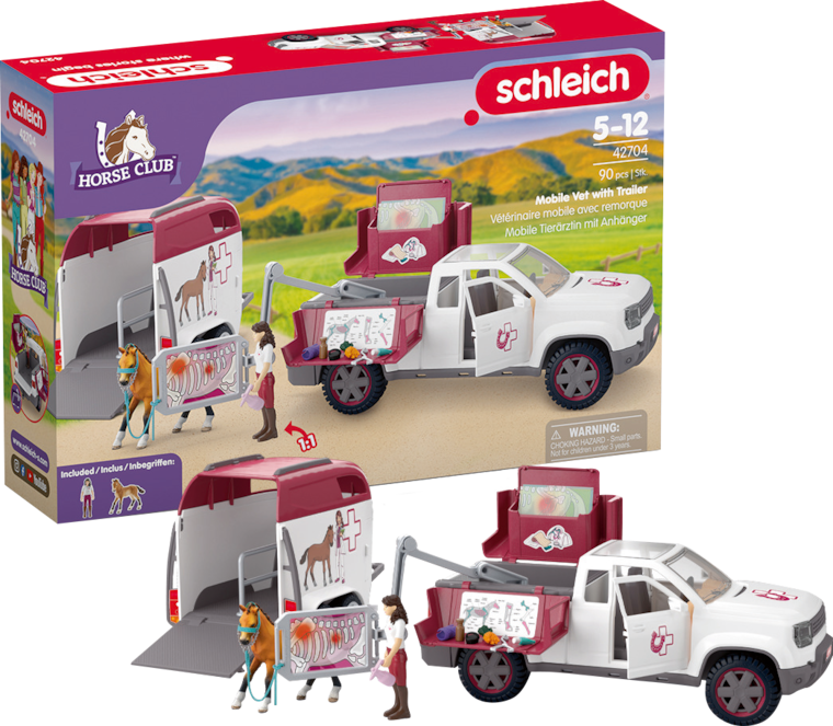 SCHLEICH "42704" Tierärztin mit Anhänger
