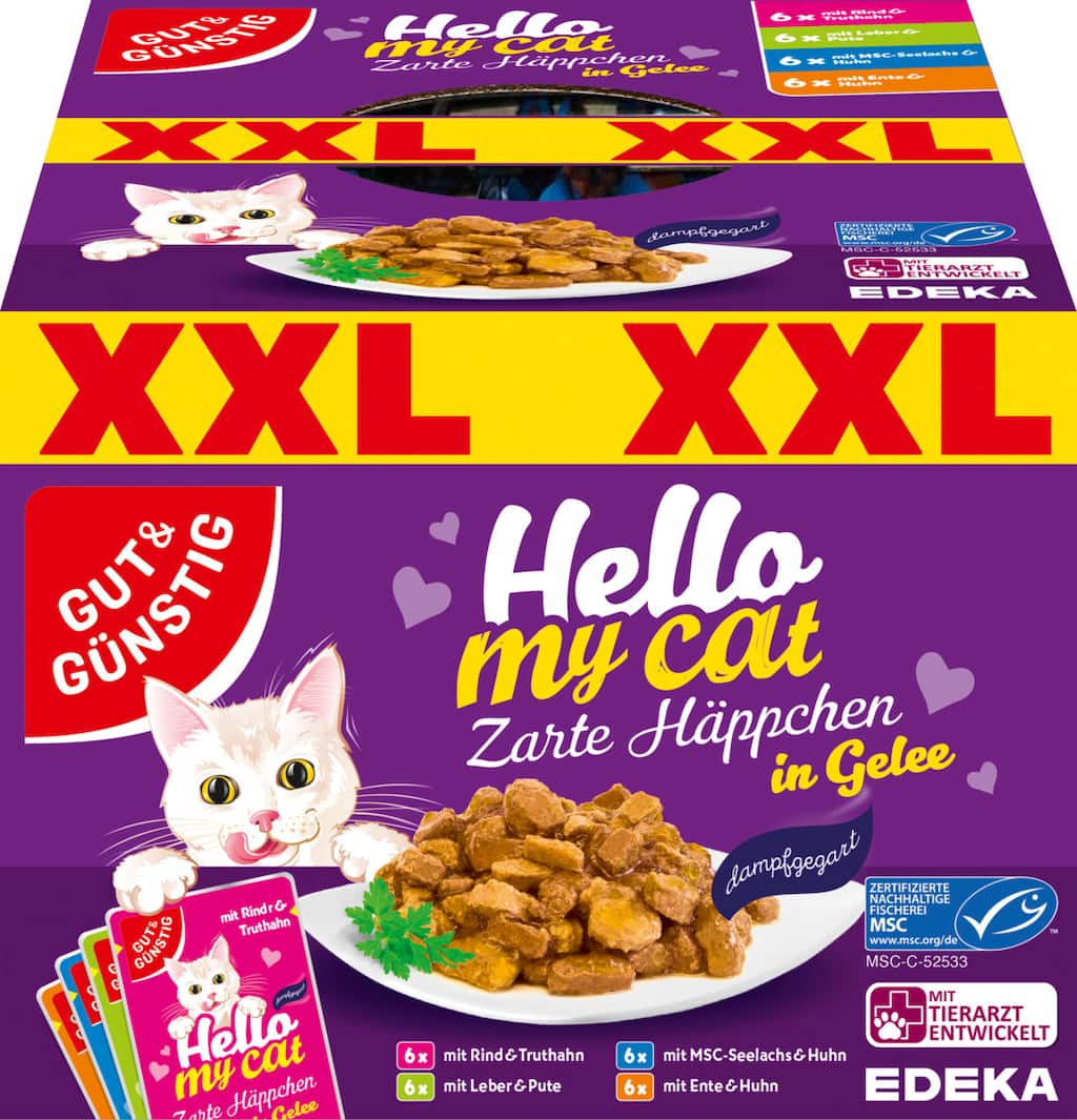 Gut & Günstig Hello my cat Zarte Häppchen