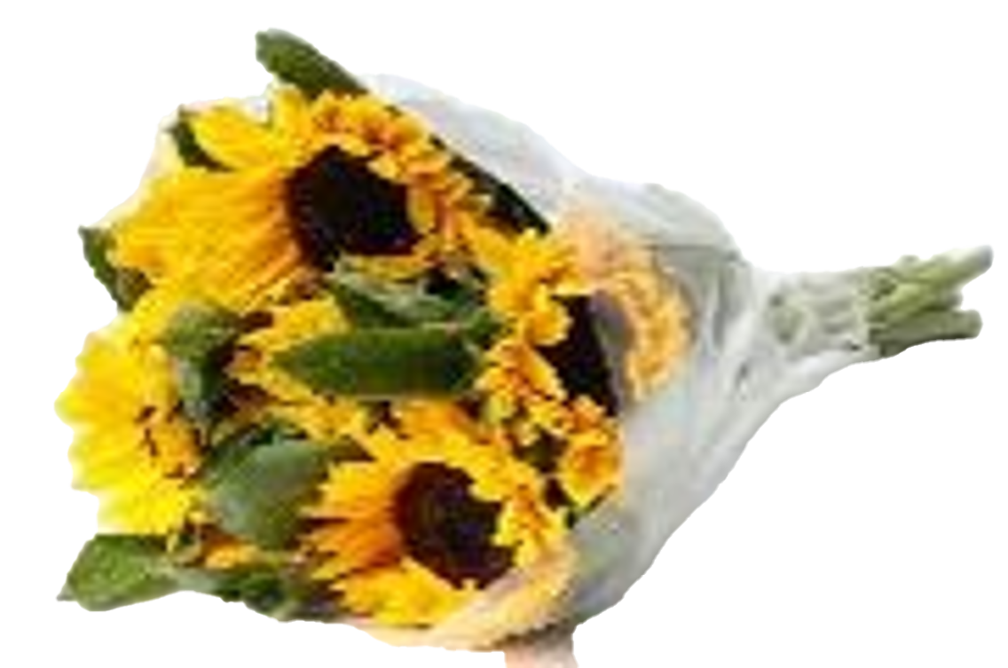 Sonnenblumen oder Rosenstrauß