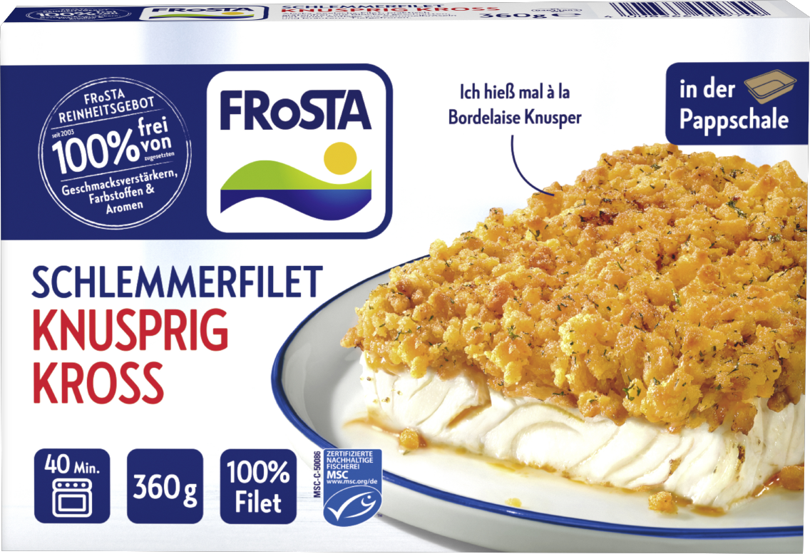 Frosta Schlemmerfilet oder Fischstäbchen