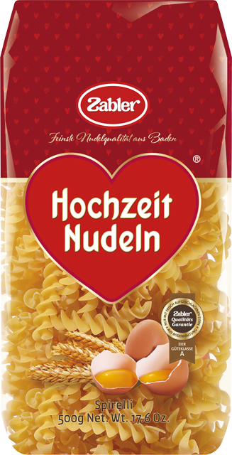 Zabler Hochzeit Nudeln oder Paradiso Bio Teigwaren
