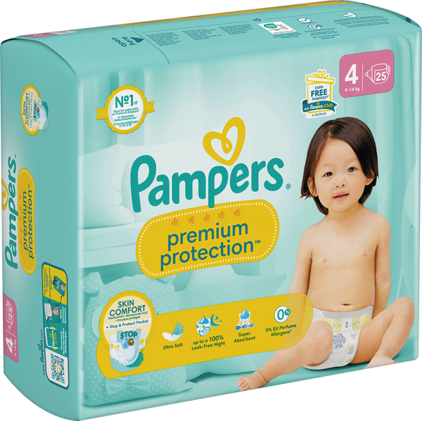Pampers baby-dry-, Premium-Protection-Windeln oder -Pants