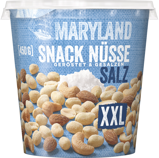 Maryland Snack Nüsse geröstet und gesalzen XXL