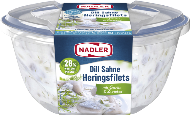 Nadler Dill Sahne Heringsfilets mit Gurke & Zwiebel 