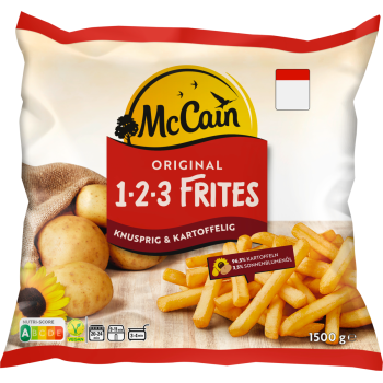 McCain 1.2.3 Frites Original oder Frites Deluxe