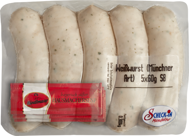 Weißwurst Münchner Art und Senf 