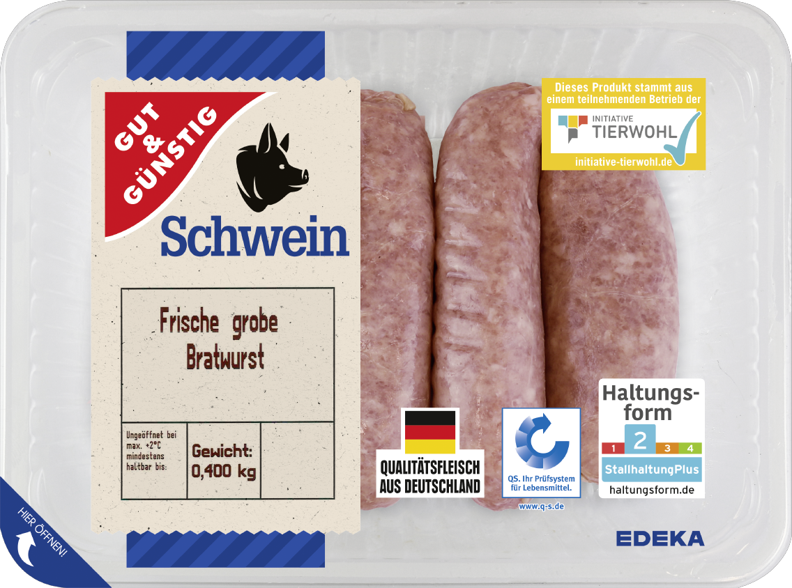 GUT&GÜNSTIG Grobe Bratwurst