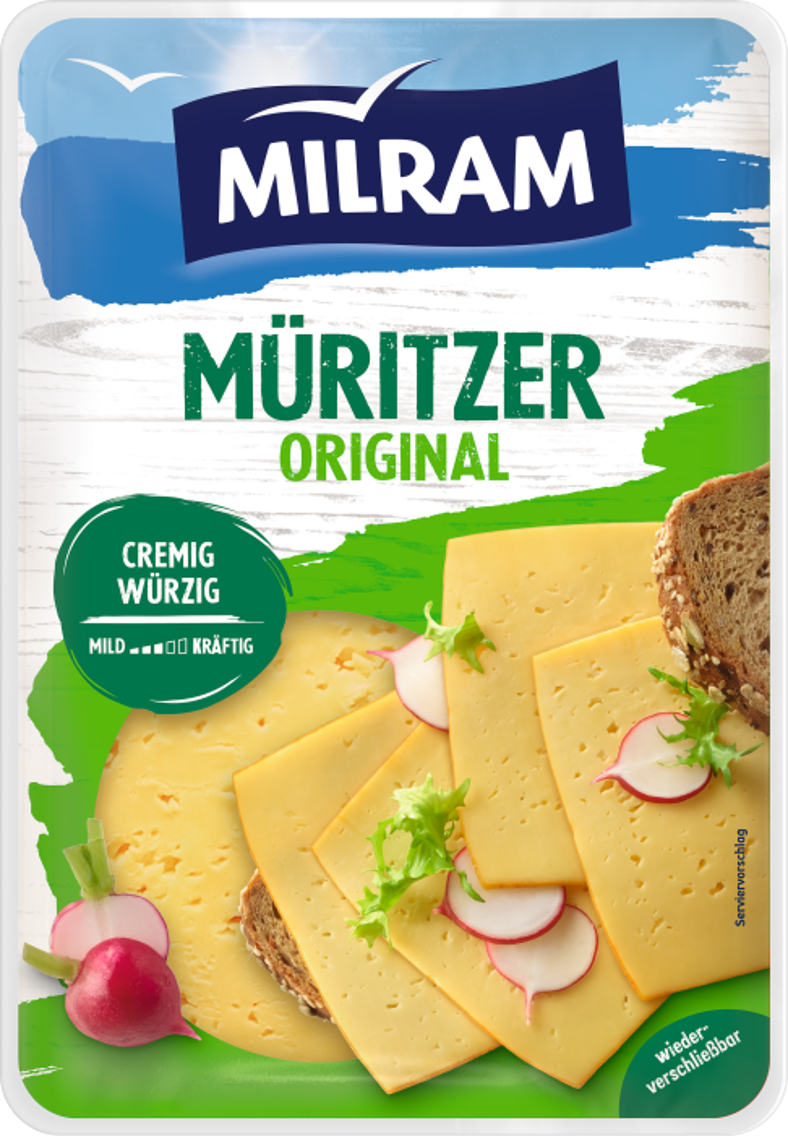 Milram deutscher Schnittkäse oder Reibekäse