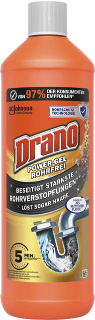 Drano Power- oder Küchen-Gel Rohrfrei