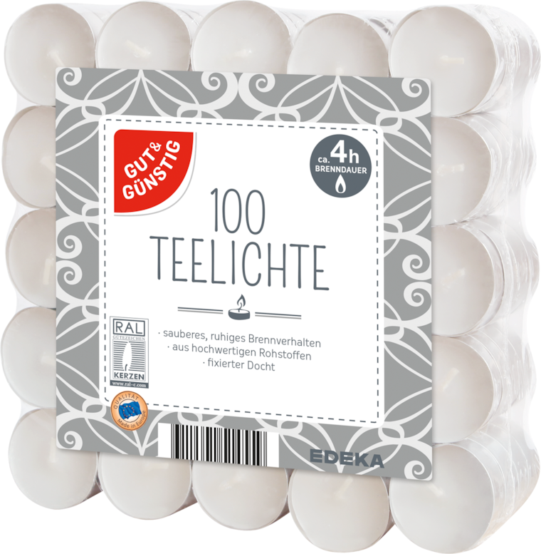 GUT&GÜNSTIG 100 Teelichte