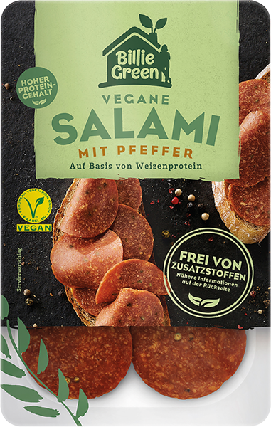 Billie Green Vegane Salami oder Mortadella