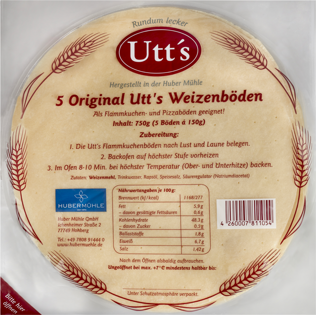 Utt’s Flammkuchenböden 