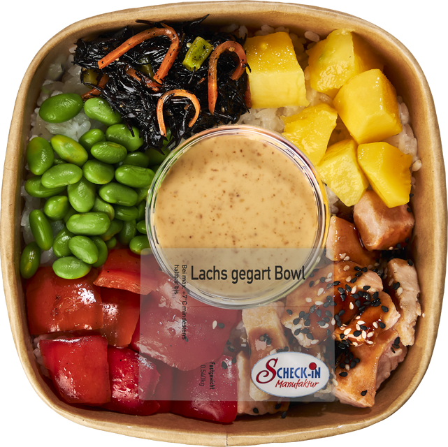 Lachs gegart Bowl
