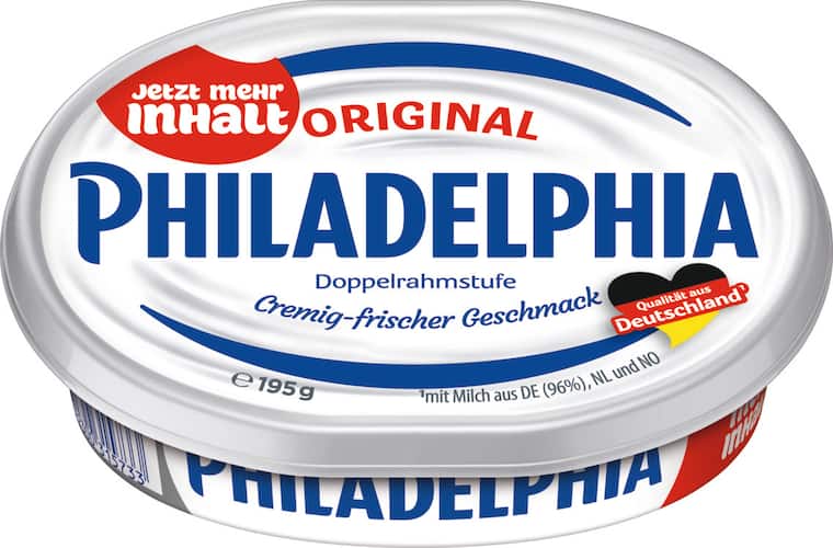 Philadelphia Frischkäse oder -zubereitung
