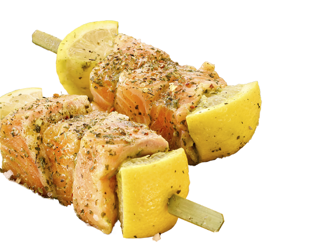 Ab Donnerstag erhältlich¹: Lachsspieße 