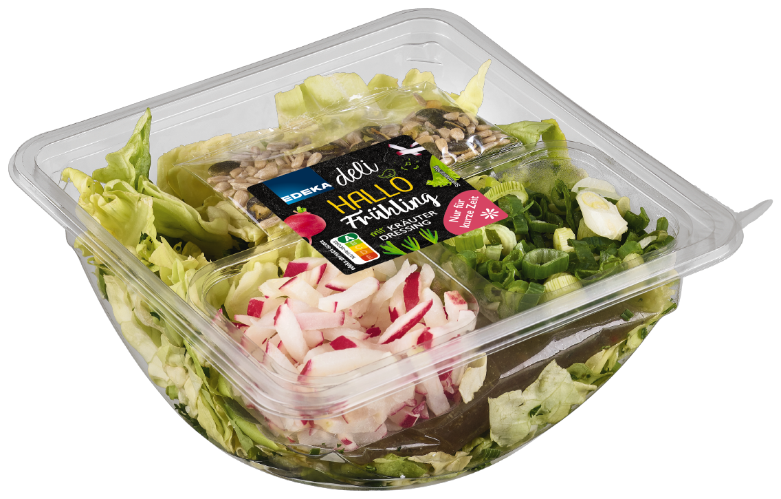 EDEKA Herzstücke Snacksalat Hallo Frühling