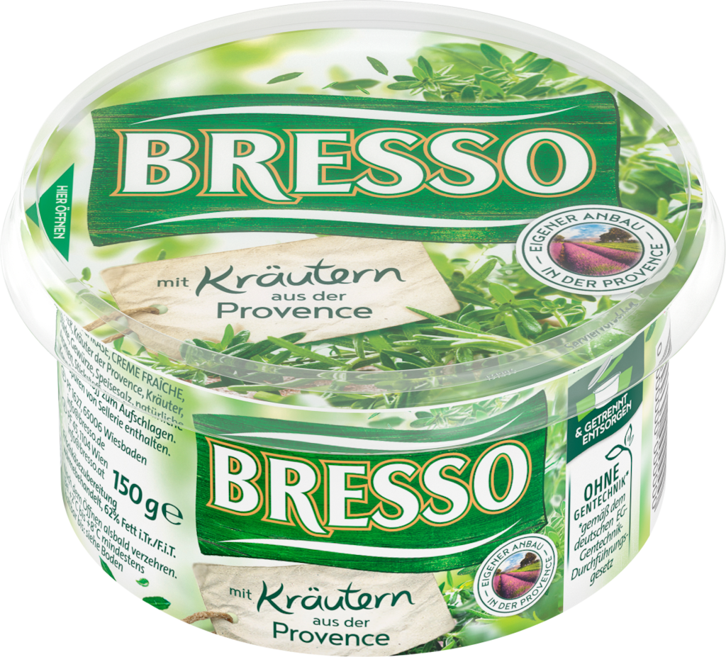 Bresso Frischkäsezubereitung