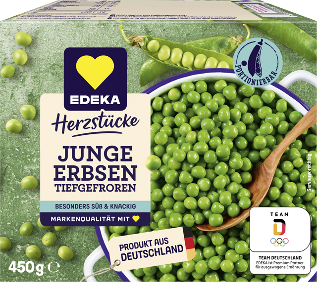 EDEKA Herzstücke Junge Erbsen 