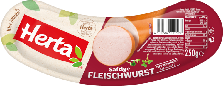 Herta Saftige Fleischwurst