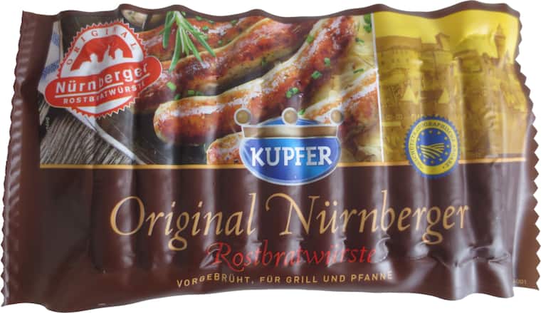 Kupfer Original Nürnberger Rostbratwürste*