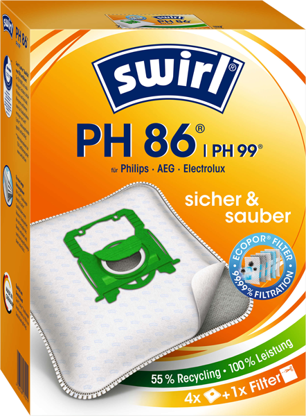 Swirl "PH 86/PH 96" Staubsaugerbeutel