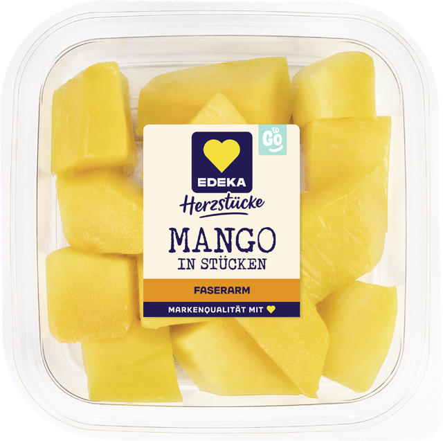 Ab Mittwoch erhältlich: EDEKA Herzstücke Mango-Stücke 