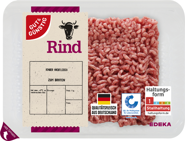 Gut & Günstig Rinder-Hackfleisch