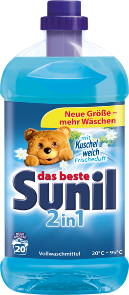 Kuschelweich oder Sunil Vollwaschmittel