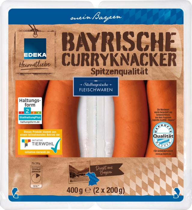 EDEKA Heimatliebe Bayrische Curryknacker*