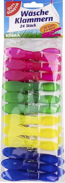 Gut & Günstig Wäscheklammern Kunststoff