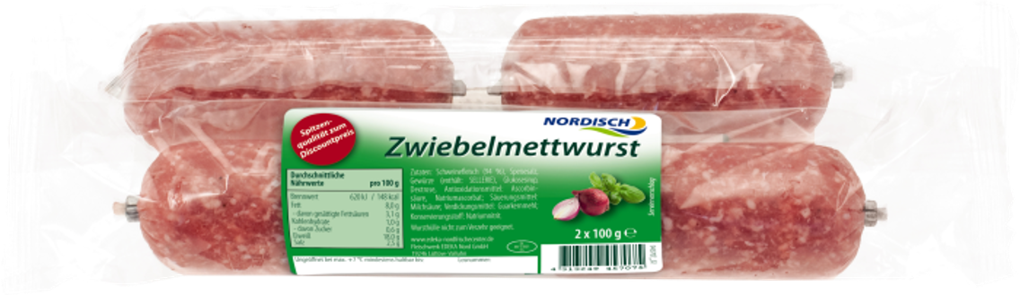 NORDISCH Zwiebelmettwurst