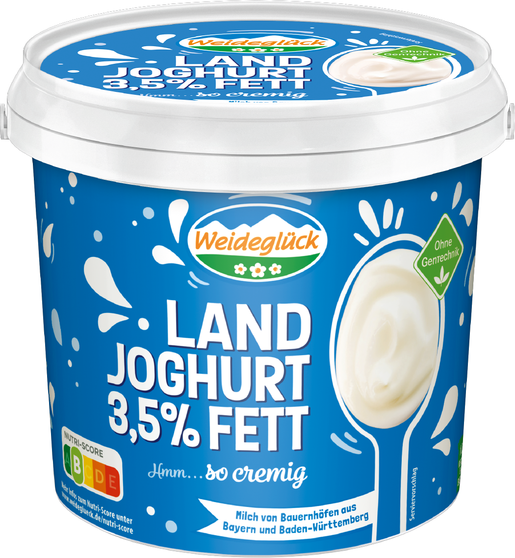 Weideglück Landjoghurt, Milchreis oder Grieß-Dessert