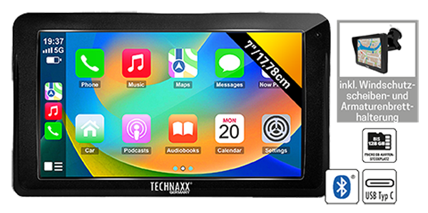 TECHNAXX "TX-320" CarPlay mit Touch-Display