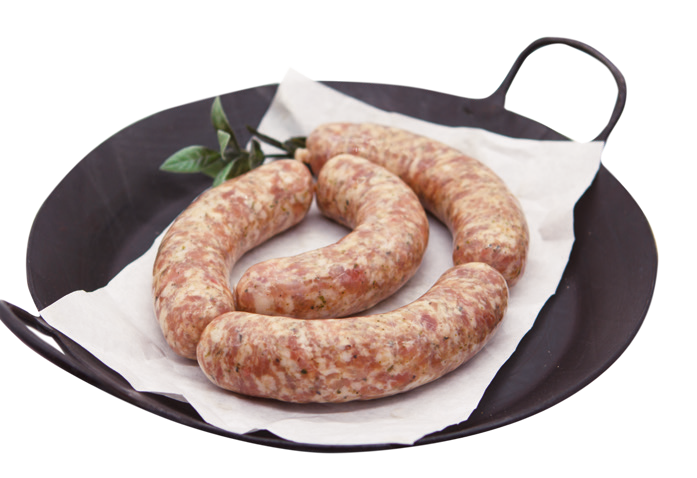 rohe grobe Bratwurst