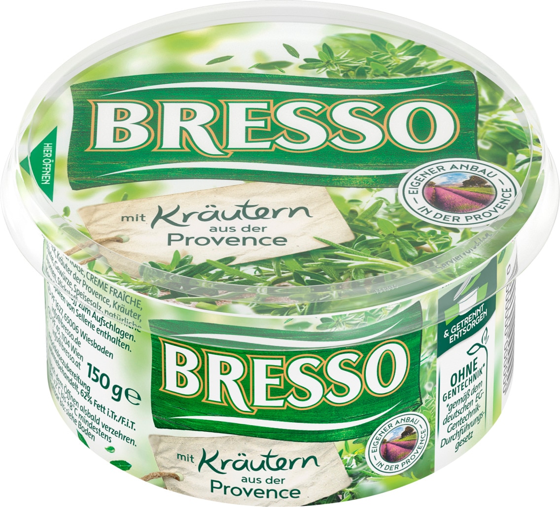 Bresso Frischkäsezubereitung