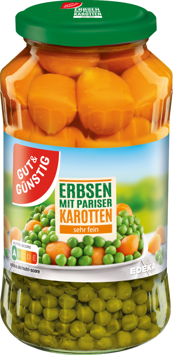 GUT&GÜNSTIG Erbsen mit Pariser Karotten
