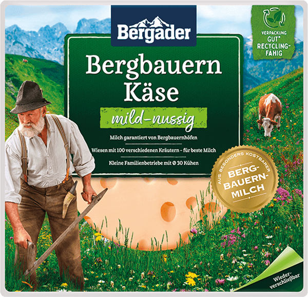 Bergader Berg-, Bergbauern- oder Heumilch-Käse