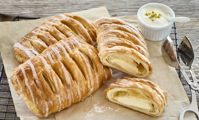 ¹Quarktaschen Plunderteiggebäck