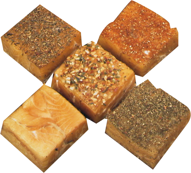 Heilbutt-Lachswürfel