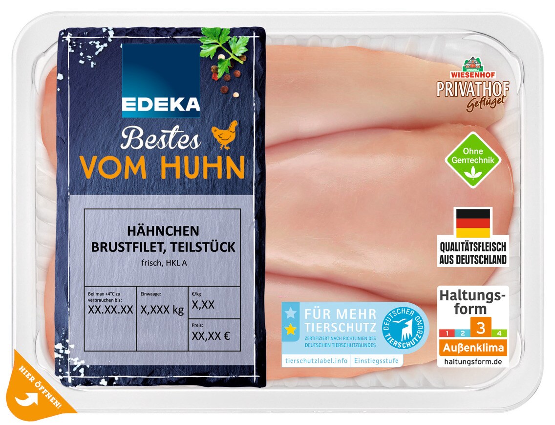 EDEKA Bestes vom Huhn Hähnchen Brustfilet