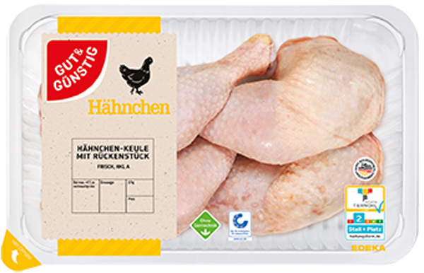 GUT&GÜNSTIG Hähnchenkeulen mit Rückenstück