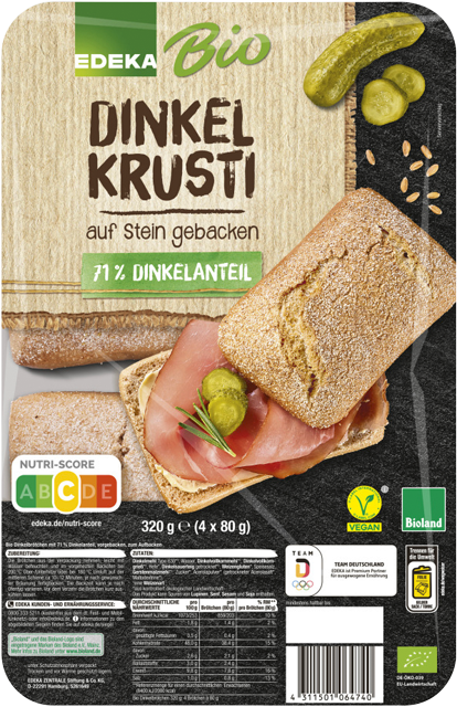 EDEKA Bio Bioland-Dinkelkrusti