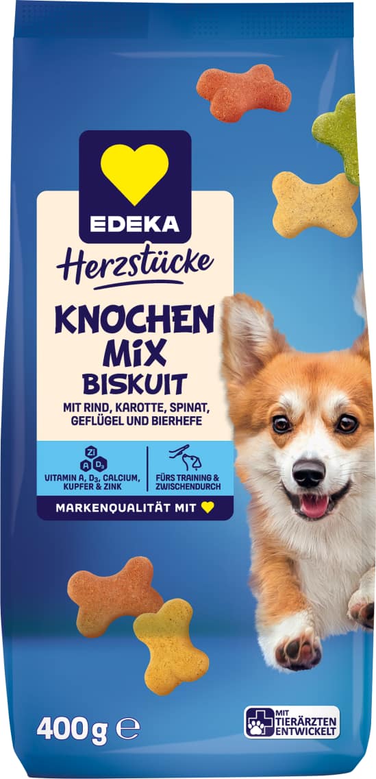 EDEKA Herzstücke Hunde Snack Biskuit Mix