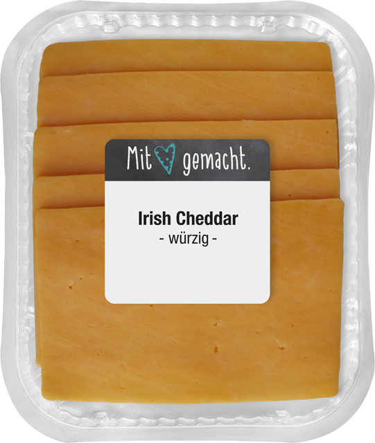 Mit Herz gemacht: Irish Cheddar würzig