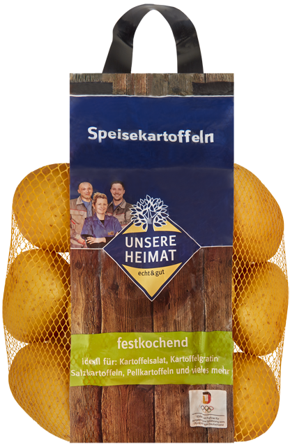 Ab Donnerstag erhältlich: 2 Netze³ Unsere Heimat – echt & gut Speisekartoffeln 