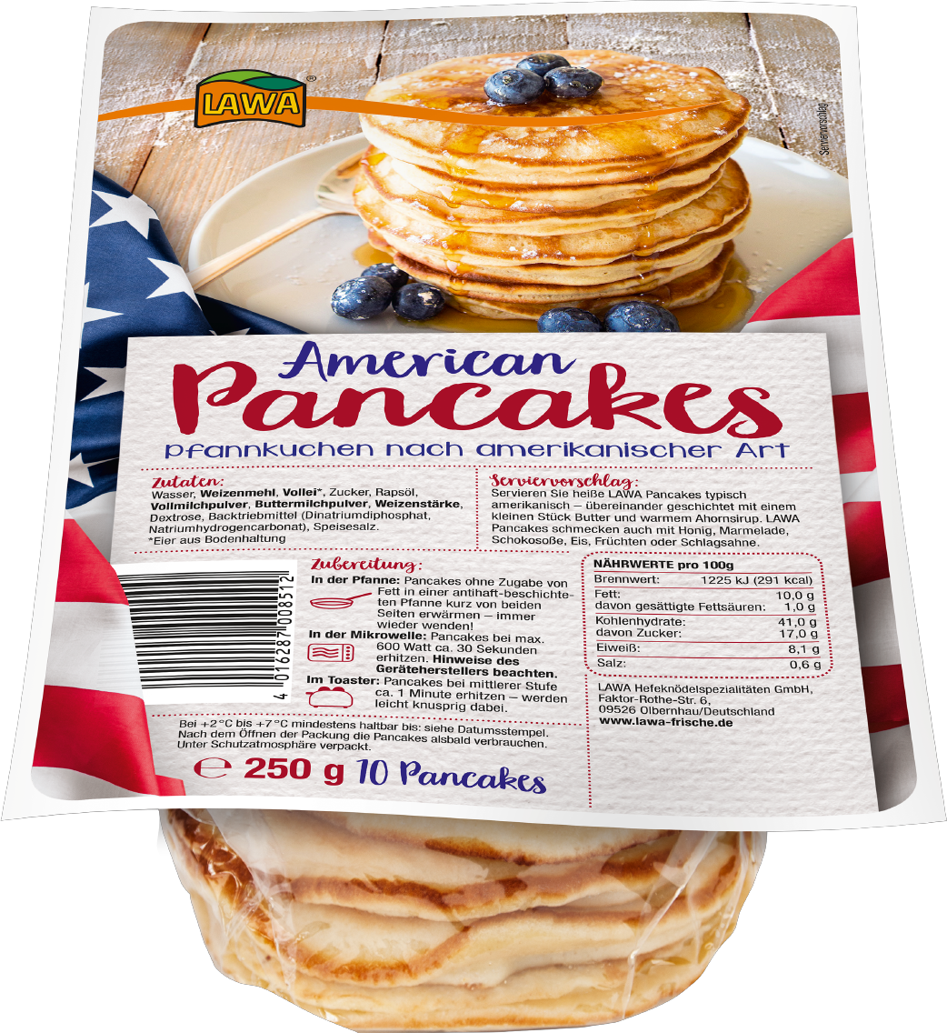 Lawa American Pancakes und Pfannkuchen