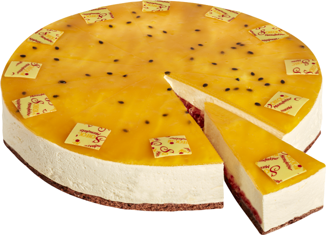 Passionsfrucht-Torte mit Passionsfruchtgelee