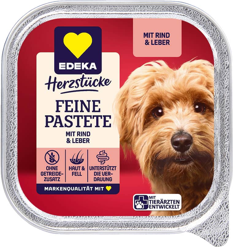 EDEKA Herzstücke Feine Pastete für Hunde